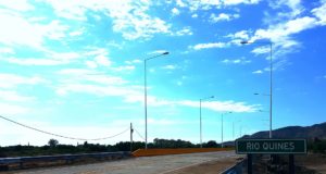 Vialidad Nacional habilitó el nuevo puente sobre el río Quines en San Luis