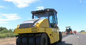 Ruta nacional 188: bacheo en el límite provincial con La Pampa y San Luis