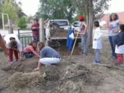 San Luis: en escuela de Las Palomas comenzaron trabajos para una huerta comunitaria