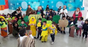 San Luis: acto escolar de la comunidad Huarpe Pinkanta por el «Día del árbol provincial»
