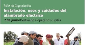 Villa Mercedes: capacitación sobre instalación, uso y cuidado del alambrado eléctrico