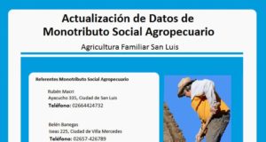 San Luis: actividades por el reempadronamiento en el Monotributo Social Agropecuario