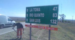 San Luis: sumaron 104 carteles verticales en dos autopistas y tres rutas provinciales