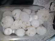 San Luis: viento, lluvia y granizo castigó a las localidades de Tilisarao y Candelaria