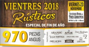Mondino llega con su remate especial de fin de año de vientres rústicos Angus