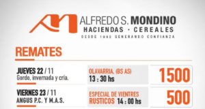 De Olavarría a Buena Esperanza: Mondino llega con seis remates en las próximas tres semanas