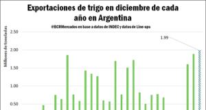 El trigo subió más de $ 600 la tonelada en una semana