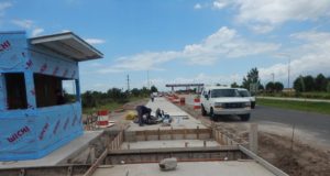 San Luis: progresa la instalación de una balanza integral en el peaje de Santa Rosa del Conlara
