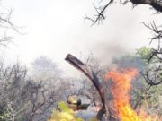 San Luis: controlan el incendio en “Sierras Marianas” y siguen las tareas de extinción