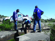 San Luis: colocan rejas y reparan compuertas en los canales de riego de Alem, Nogolí, Río Amieva y San Francisco