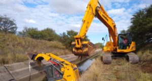 San Luis: finalizó la limpieza del Canal Paso de las Carretas
