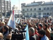 Protesta agropecuaria en los tribunales de Paraná
