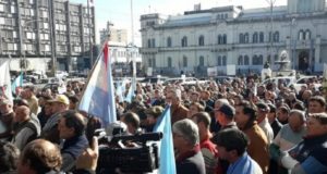Protesta agropecuaria en los tribunales de Paraná