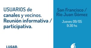 San Luis Agua convocó a productores regantes de San Francisco y Río Juan Gómez