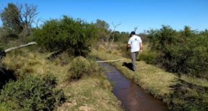 San Luis: trabajan en la recuperación del sistema de riego de El Recodo