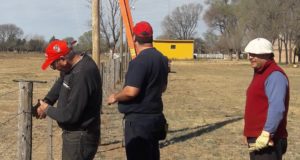Preparan el predio para la Expo Rural de Villa Mercedes