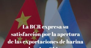 Satisfacción de la BCR por la apertura de las exportaciones de harina de soja a China
