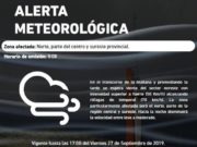 Alerta meteorológica por fuertes vientos en San Luis