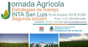 INTA anuncia la Segunda Jornada Agrícola San Luis 2019