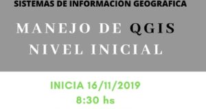 Mañana empieza un curso sobre manejo de Sistemas de Información Geográficos