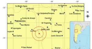 Anoche en San Luis y Mendoza se nos movió el piso