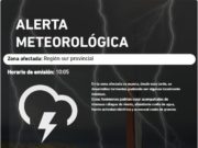 Alerta meteorológico por fuertes tormentas