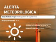 Alerta por ola de calor hasta el martes para el centro y norte de San Luis