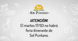 Se suspendió la feria itinerante de “Sol Puntano” que estaba prevista para este martes