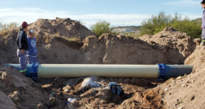San Luis Agua reemplazó un conducto que alimenta al vertedero Cipolletti