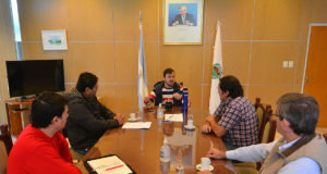 El ministro de producción recibió a la Rural Río Quinto junto a un directivo de CRA