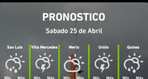 Llovió en 15 localidades y parajes de San Luis