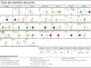 Calendario Biodinámico para siembra de junio 2020
