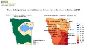 Temperatura récord para San Luis el 16 de mayo: superó los 34°