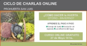 Prohuerta realizará un ciclo de charlas online en San Luis