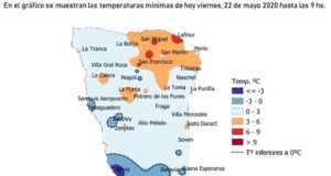 Navia fue el punto más frío de San Luis: -5.6°