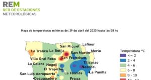 Nueva baja de temperaturas mínimas en San Luis