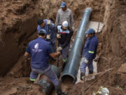 San Luis Agua reparó un tramo del acueducto Potrero de los Funes – Juana Koslay – Donovan