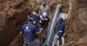 San Luis Agua reparó un tramo del acueducto Potrero de los Funes – Juana Koslay – Donovan