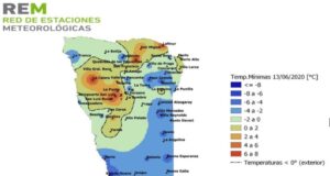 El Trapiche lideró las mínimas en San Luis con -7.6°