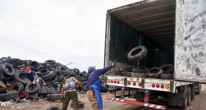 Retiran más de 150 toneladas de neumáticos de la ciudad de San Luis para reciclarlos como combustible