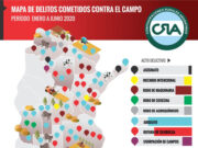 CRA elaboró un mapa de delitos cometidos contra campos