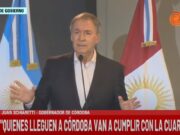 Schiaretti también aplica cuarentena de 14 días para ingresar en Córdoba