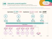 El superávit comercial creció 45% en el primer semestre y alcanzó los u$s 8.097 millones