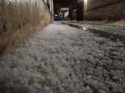 Granizó sobre Berrotarán, al norte de Río Cuarto