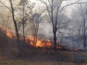 San Luis: combaten tres incendios de manera simultánea
