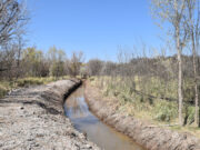 San Luis Agua realizó un reencauzamiento del río Los Puquios