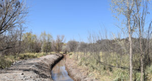 San Luis Agua realizó un reencauzamiento del río Los Puquios