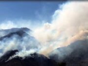 San Luis: el viento complica el incendio en la sierra de los Comechingones