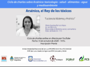 Ciclo de charlas sobre arsénico: toxicología, salud, alimentos, agua y medio ambiente