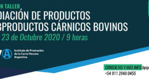 Nuevo Taller del IPCVA: “Irradiación de productos y subproductos cárnicos”